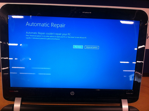 Automatic Repair and that it couldn’t repair the PC. Automatic Repair and that it couldn’t repair the PC.