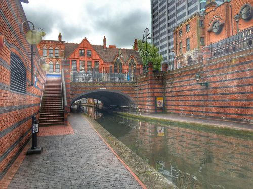 The canal in Birmingham