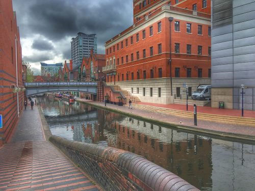 The canal in Birmingham