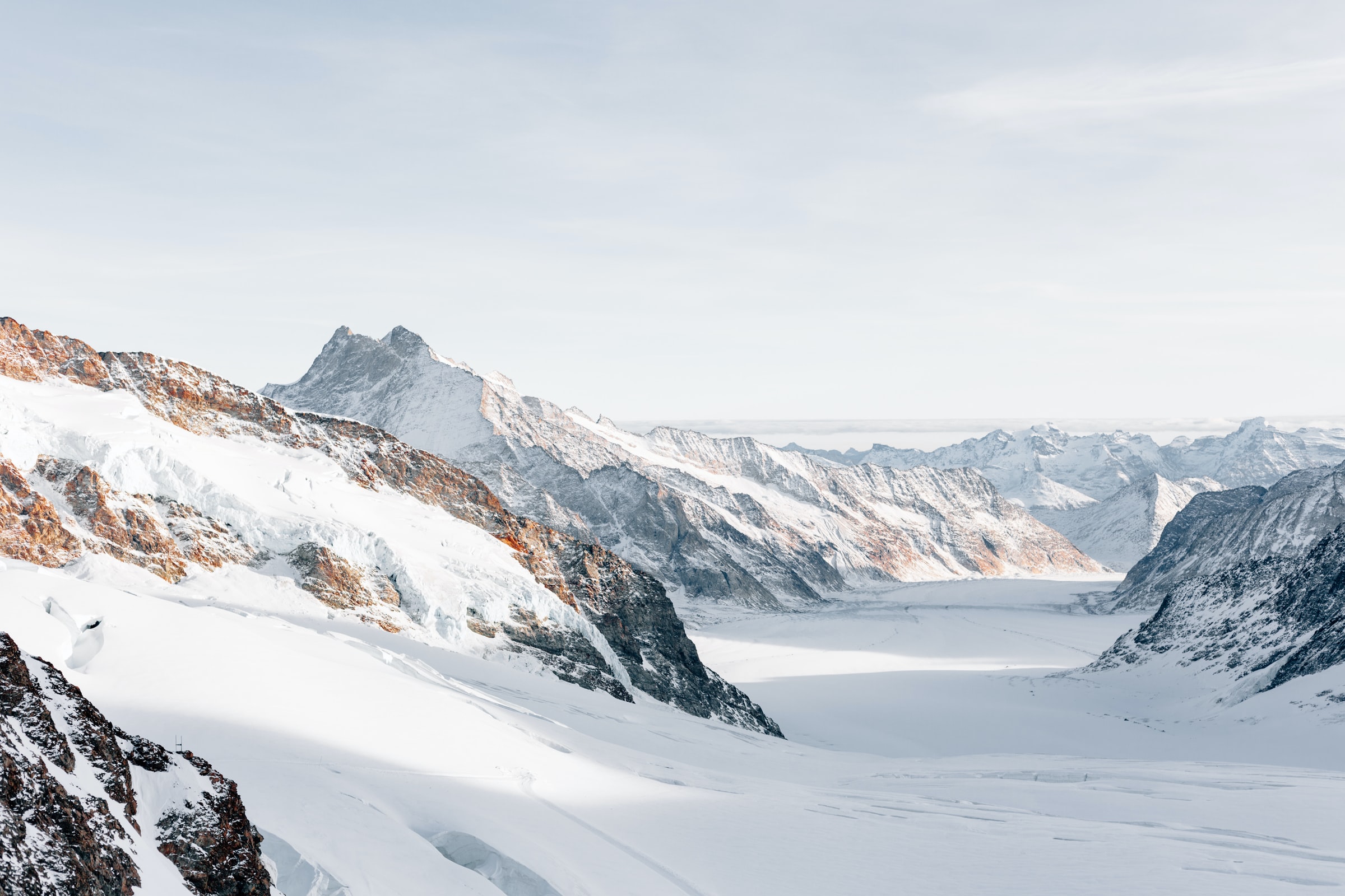 snowy mountains